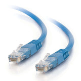 C2G 50ft (15.2m) Cat5e Molded Solid Unshielded UTP Ethernet Network Patch Cable - Blue