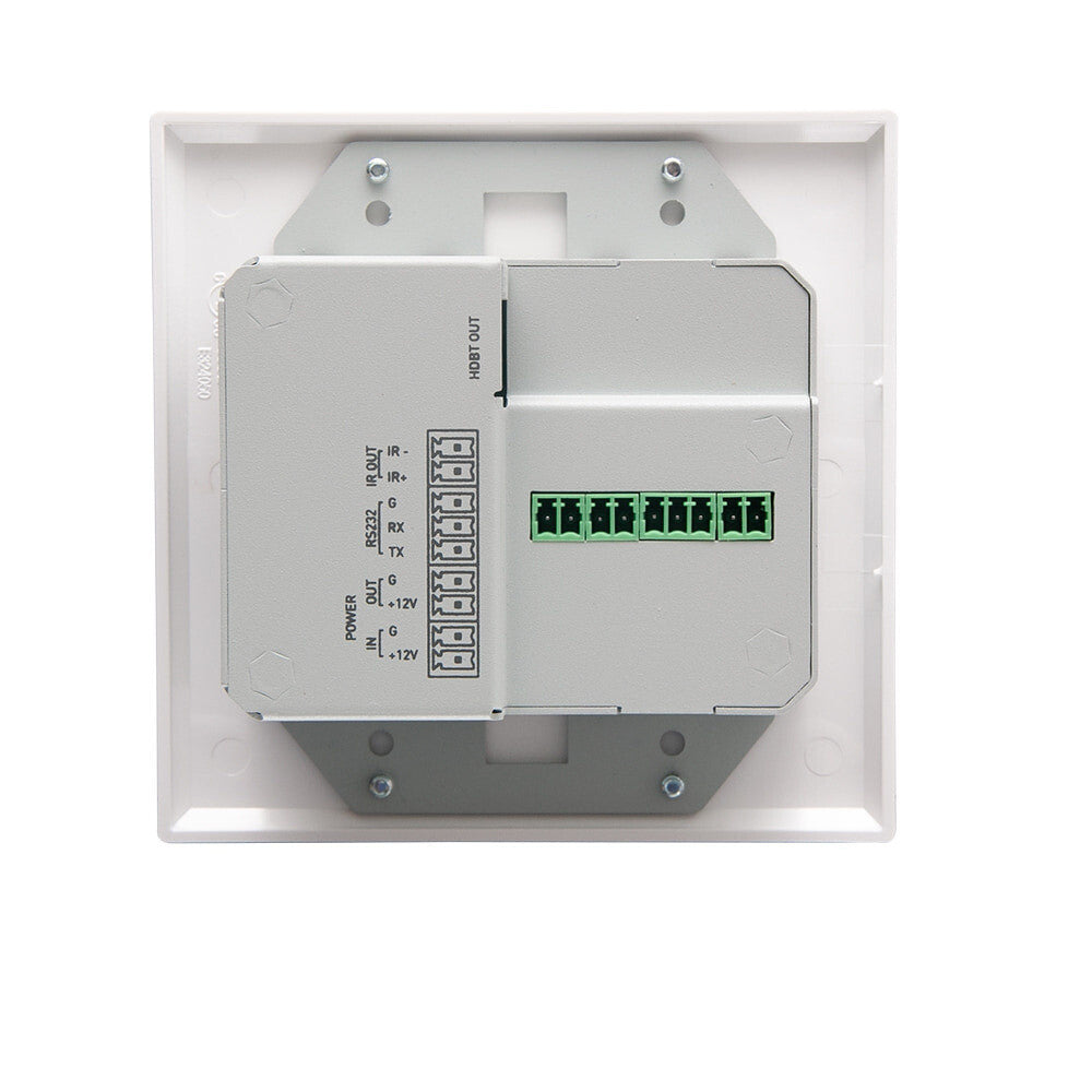 C2G HDMI HDBaseT + VGA, 3.5mm, RS232, and IR over Cat Extender Dual Gang Wall Plate Transmitter - 4K 60Hz