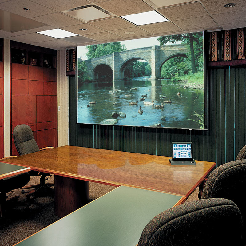 Draper Ultimate Access E, 92", HDTV, Matt White XT1000E, 110 V, with Quiet Motor & LVC-IV Low Voltage Controller