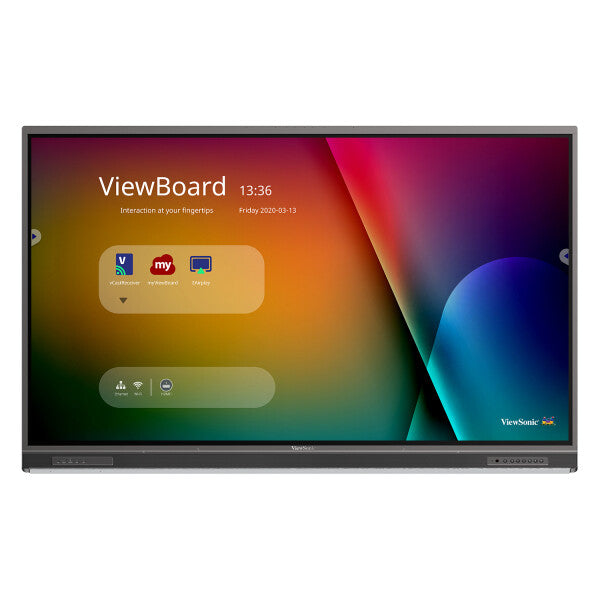 Viewsonic IFP7552-1C interactive whiteboard 189.2 cm (74.5") 3840 x 2160 pixels Touchscreen Black
