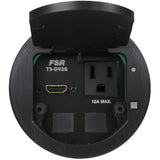 FSR T3-DV2S-1B-BLK outlet box NEMA 5-15R Black