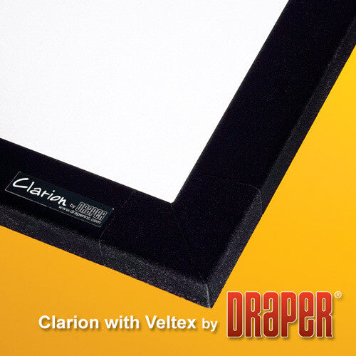 Draper Clarion with Veltex, 134", CinemaScope, Matt White XT1000VB