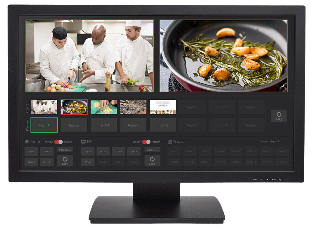 Vaddio TeleTouch 27 computer monitor 68.6 cm (27") Full HD LCD Touchscreen Tabletop Black