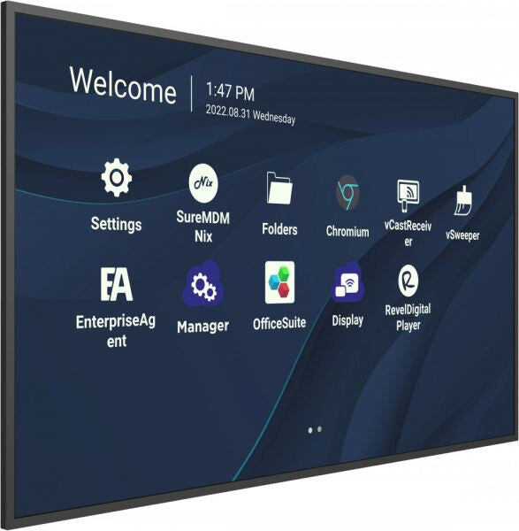 Viewsonic CDE9830 Signage Display 2.49 m (98") Wi-Fi 500 cd/m² 4K Ultra HD Black Touchscreen Built-in processor Android 11