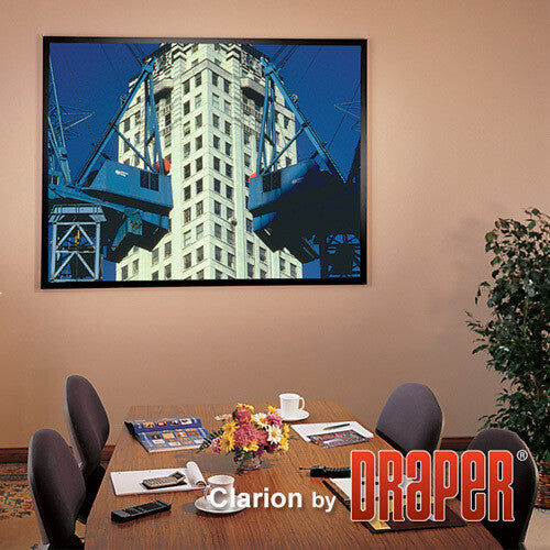 Draper Clarion with Veltex, 134", CinemaScope, Matt White XT1000VB