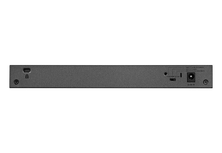 NETGEAR 8-PORT GIGABIT ETHERNET POE+ UNMANAGED SWITCH WITH 60W POE BUDGET (GS108 Gigabit Ethernet (10/100/1000) Power over Ethernet (PoE) 1U Black, Grey
