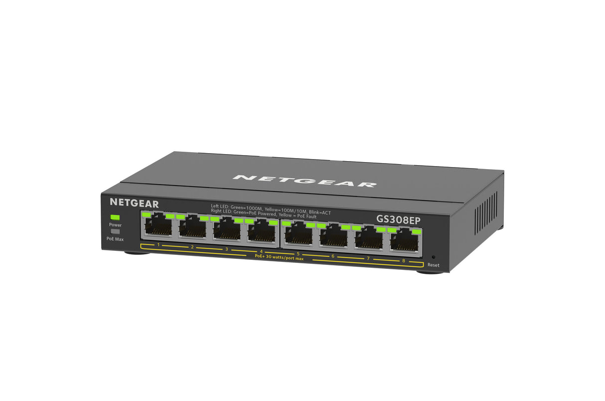 8-Port PoE+ Gigabit Ethernet Plus Switch