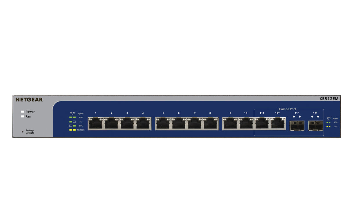 NETGEAR 12-Port 10G Multi-Gigabit Plus Switch (XS512EM)