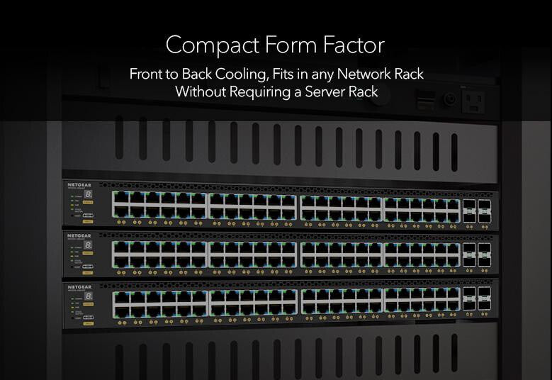 NETGEAR M4350-36X4V Managed L3 10G Ethernet (100/1000/10000) Power over Ethernet (PoE) 1U Black