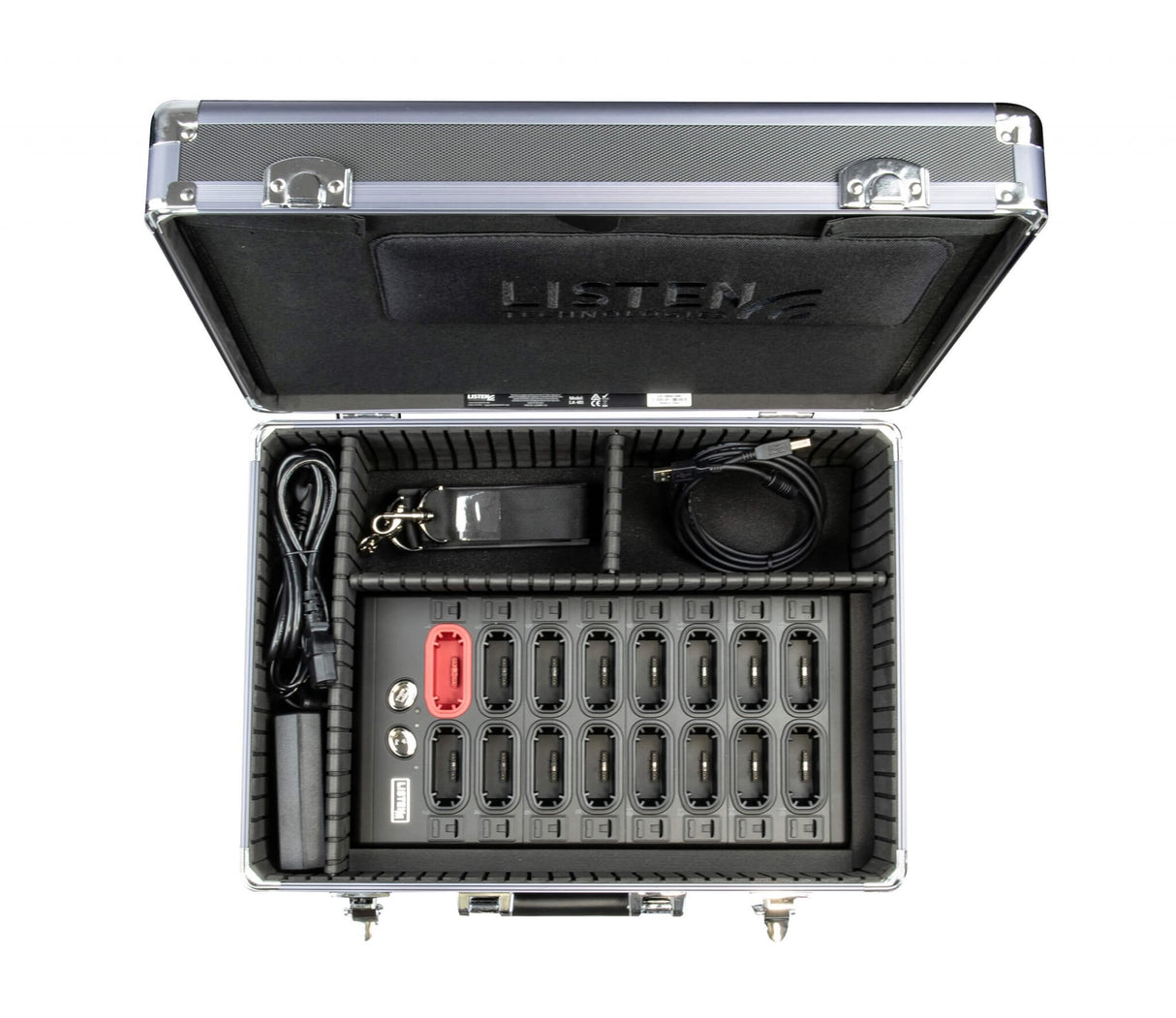 Listen LA-481-01 equipment case Hard shell case Chrome, Grey