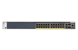 NETGEAR M4300-28G-PoE+(1000W)/US/EMEA Managed Gigabit Ethernet (10/100/1000) Power over Ethernet (PoE) 1U Black