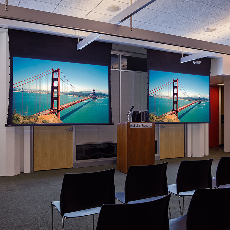 Draper Access V, 182 3/8", 21:9 Ultrawide, Matt White XT1000VB, 220 V